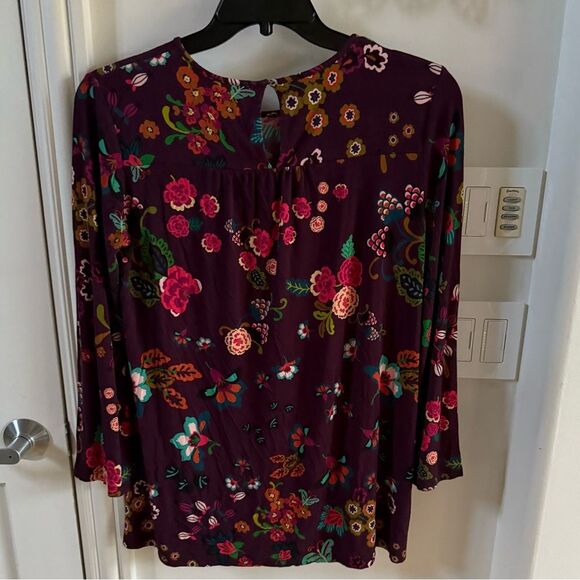 Johnny Was The Janie Favorite Floral High Neck Adriana Swing Tunic Top S NWOT - Picture 7 of 12